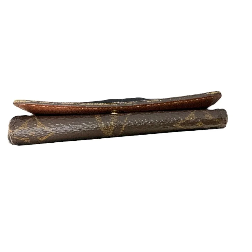 Louis Vuitton Monogram 4‎ Key Holder Brown Coated Canvas Key Case Made in France